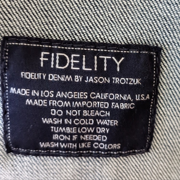 Fidelity Ryder Vintage Wash Denim Jacket XL like new! - Picture 15 of 15
